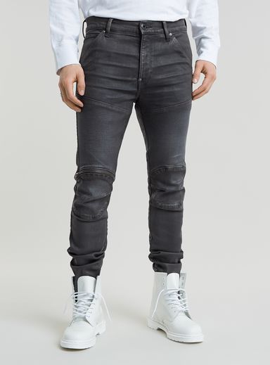 5620 3D Zip Knee Skinny Jeans